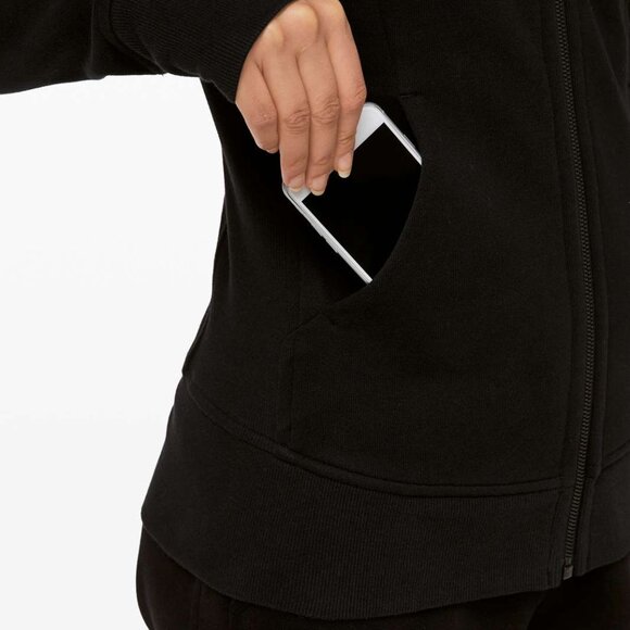 Lululemon Scuba Hoodie *Light Cotton Fleece Black- Size 6 - Picture 5 of 13